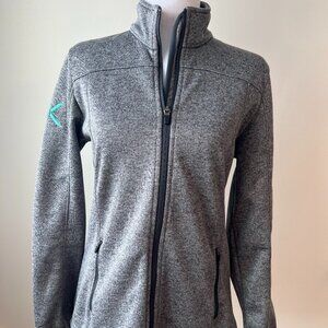 Eddie Bauer Fleece Jacket - Heather Gray - Size S - Perfect for Layering!